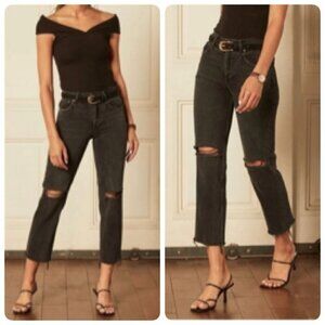 Boyish THE BILLY High Rise Rigid Skinny Jeans Sz 26 in FATAL ATTRACTION